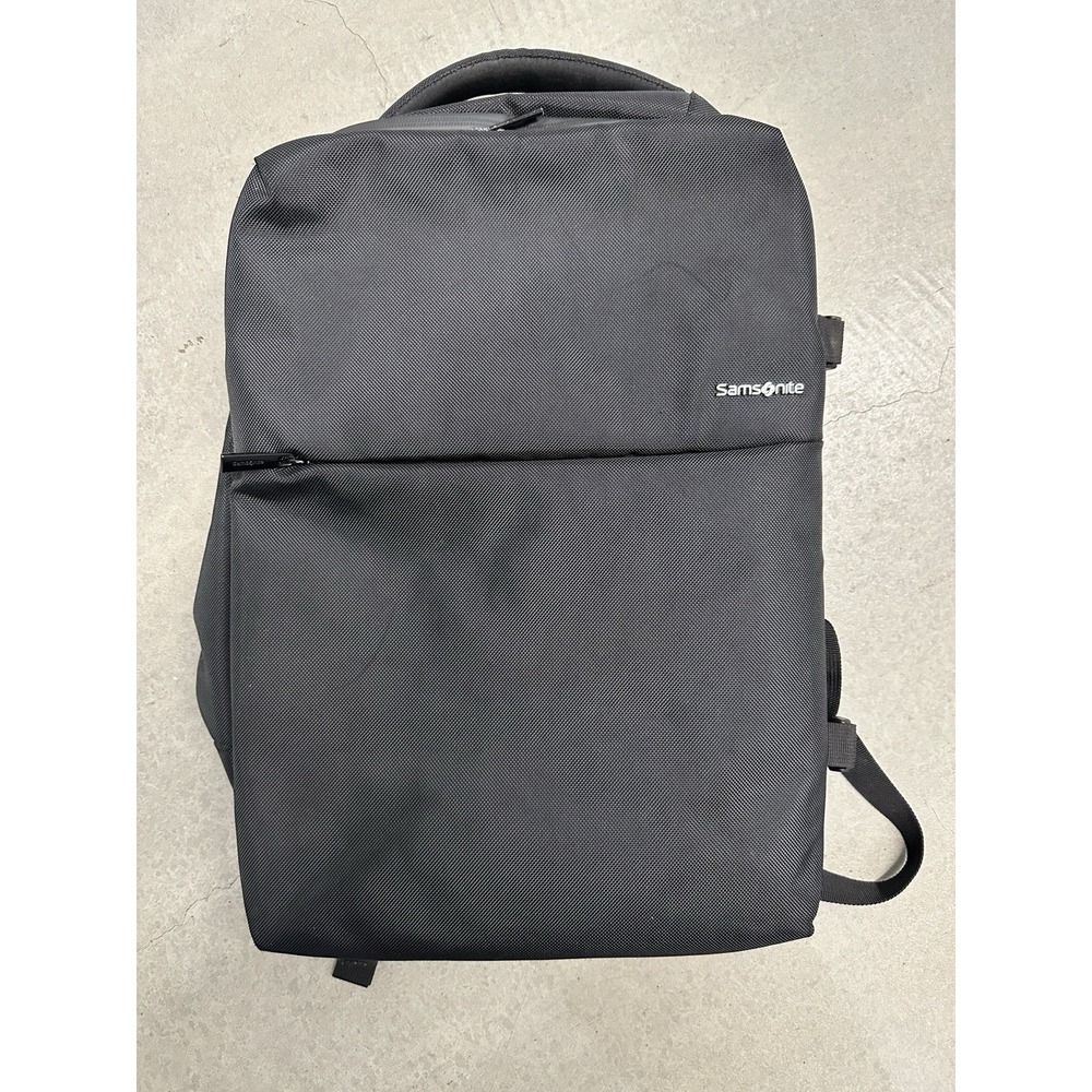 Samsonite Sintra 15.6 Laptop Travel Backpack Black Carry On Clamshell Bag